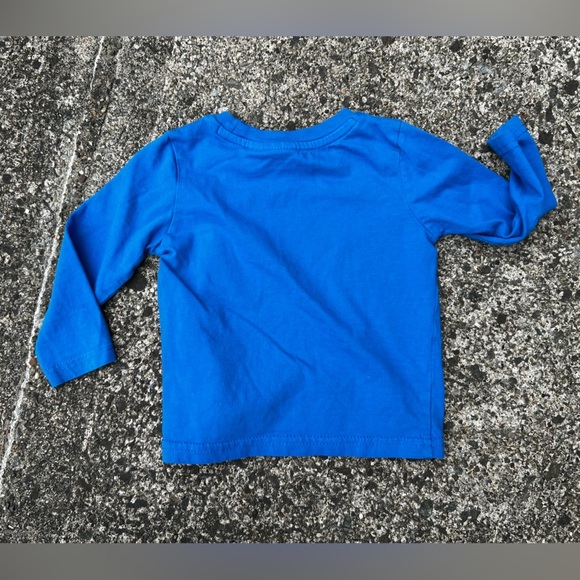Baby Infant 6-9M Puma Blue Long Sleeve Tee with Graphic Design - Picture 2 of 3